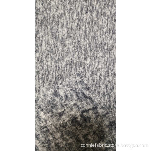 100% polyester Hacci Fleece tyg med katjon